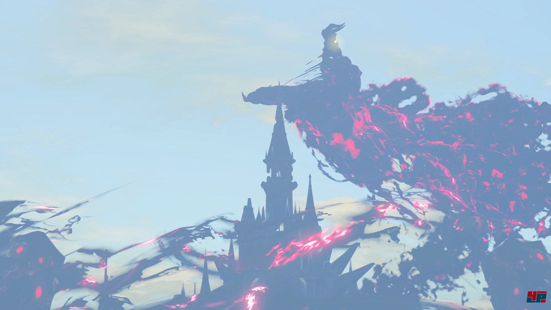 Die Verheerung Ganon macht sich schon zu Beginn des Spiels bemerkbar, wartet aber geduldig auf euer Eindringen in Schloss Hyrule. Quelle: Nintendo