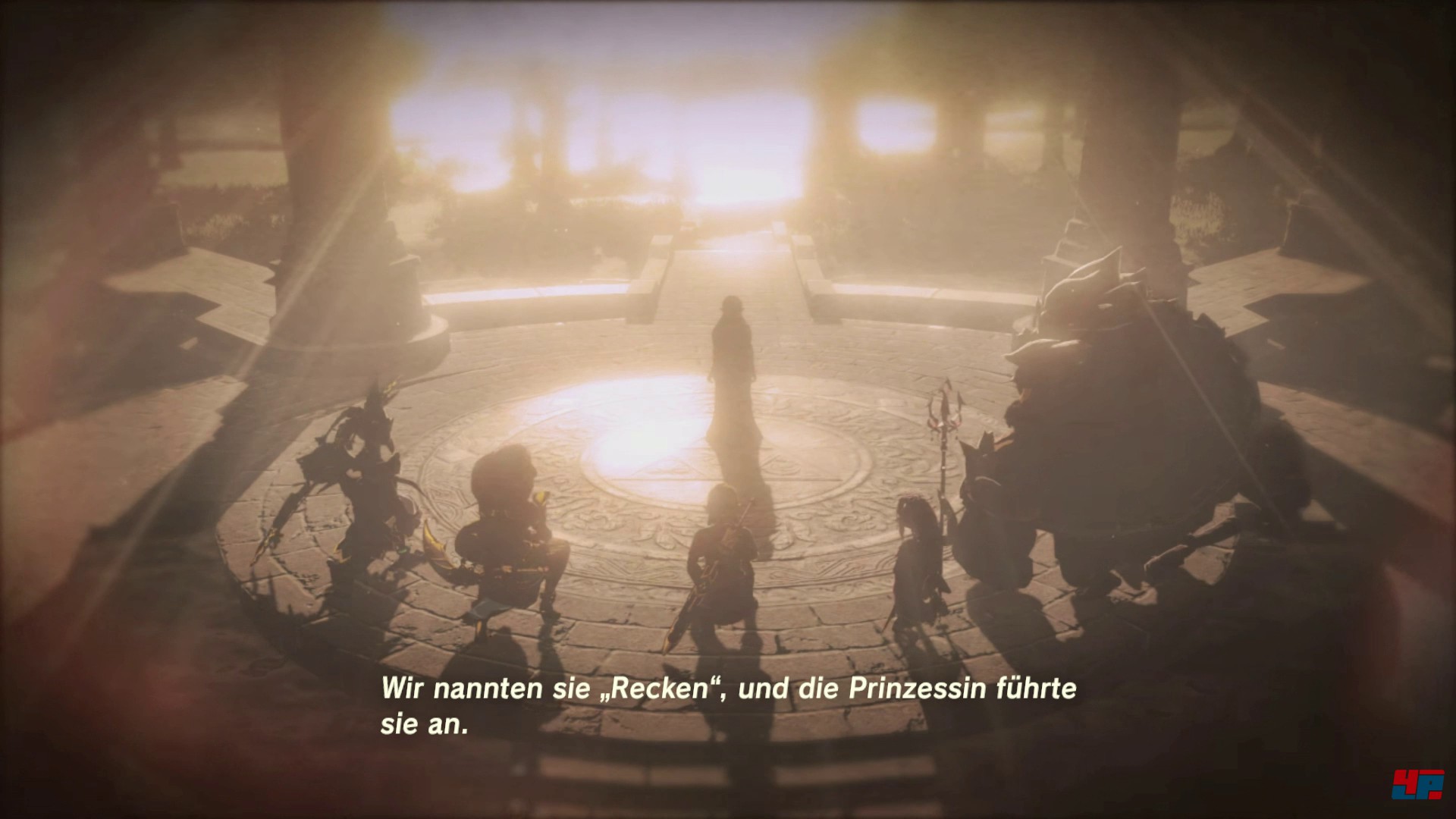 Die vier Titanen können nur von vier auserwählten Recken geführt werden, weshalb Link sich auf die Suche nach geeigneten Gefährten machen muss. Quelle: Nintendo