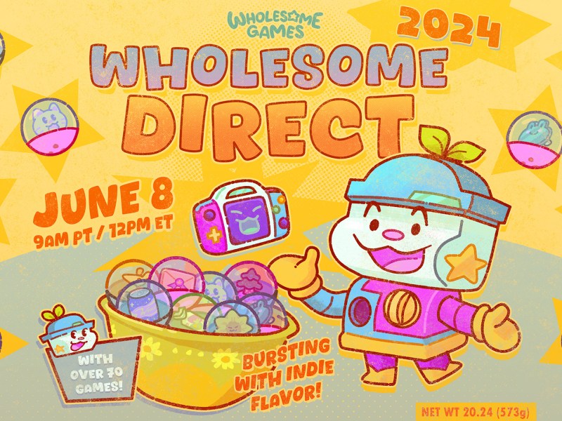 Das Titelbild der Wholesome Direct, einem jährlichen Spiele-Showcase