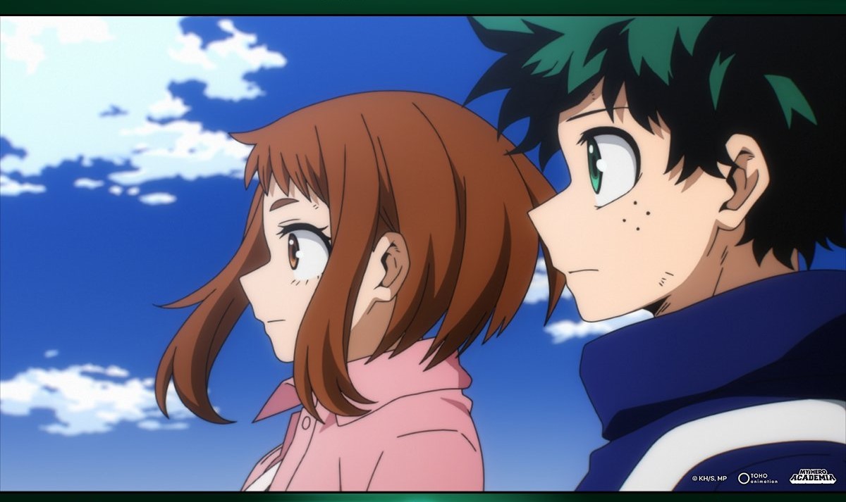 Ochako Uraraka und Izuku Midoriya blicken dem Ende von My Hero Academia entgegen