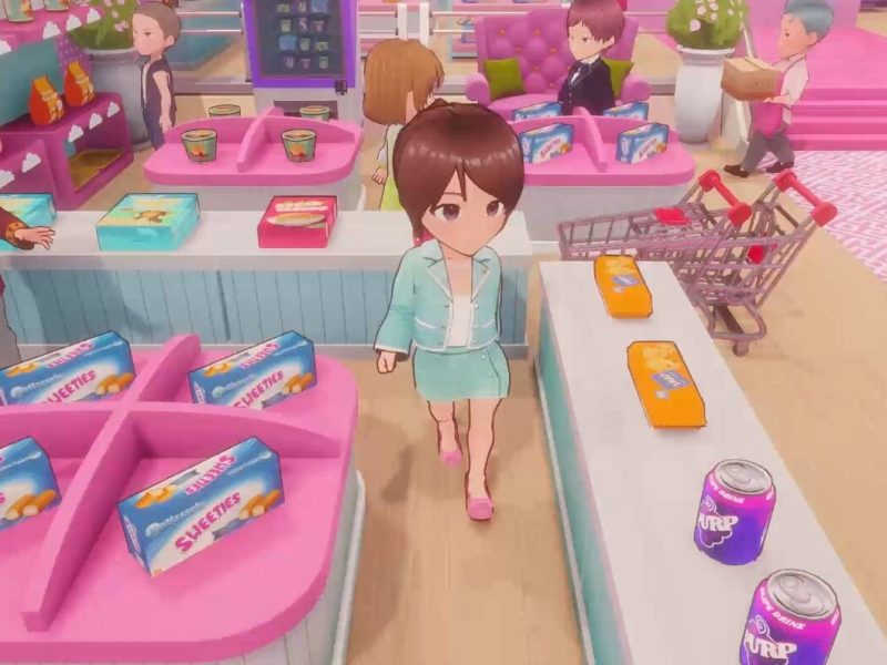 Screenshot aus dem Spiel Trade Tales von Innenraum eines Supermarkts