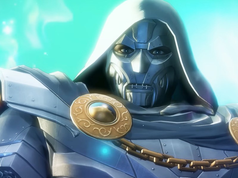 Screenshot aus Marvel Ultimate Alliance 3. Zu sehen ist aus dem DLC Doctor Doom.