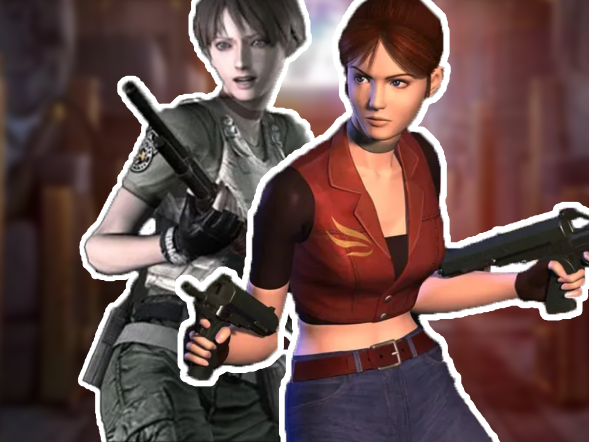 Ein Bildmontage, in deren Zentrum weibliche gelesene Charaktere aus den Videospielen Resident Evil Zero und Code Veronica stehen.