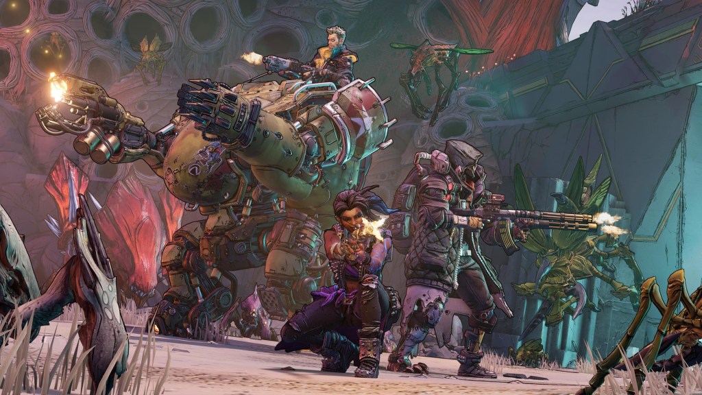 Screenshot von den Charakteren aus Borderlands 3.