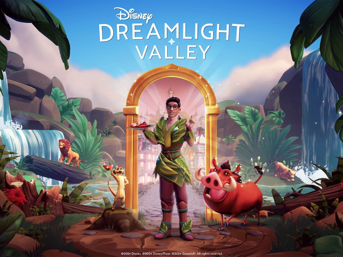 Promobild zum neuen Update in Disney Dreamlight Valley mit Timon und Pumbaa