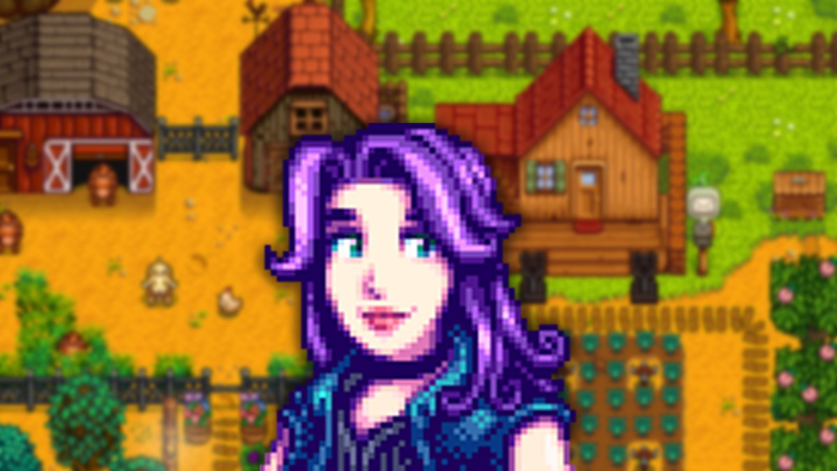 Abigail aus dem Spiel Stardew Valley