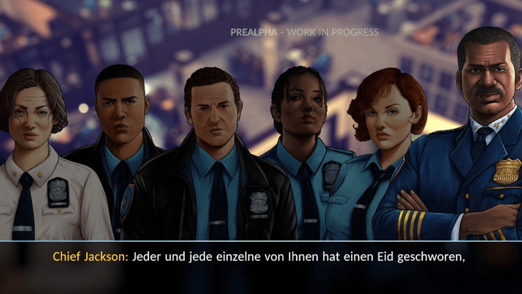 Ein Screenshot aus dem Videospiel The Precinct von Fallen Tree Games.