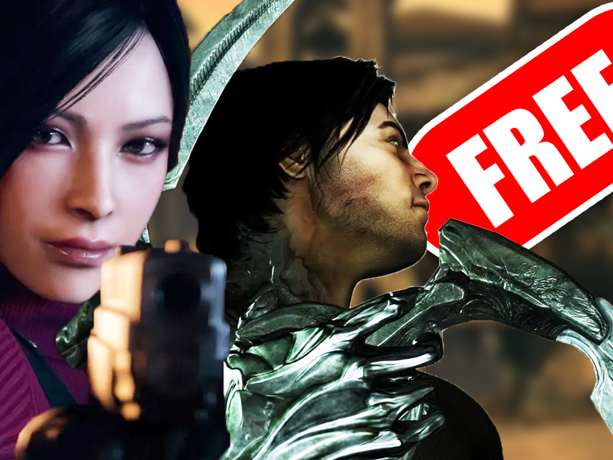 Eine Bildmontage, die zwei Videospielcharaktere zeigt: Ada Wong aus Resident Evil 4 und Hayden Tenno aus Dark Sector.