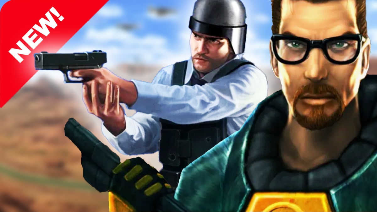 Bildmontage, mit den Helden Gordon Freeman und Barney Calhoun aus Half-Life.