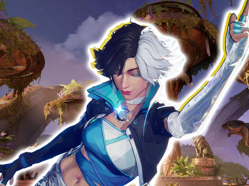 Screenshot aus Marvel Rivals. Im Vordergrund ist Luna Snow zu sehen.