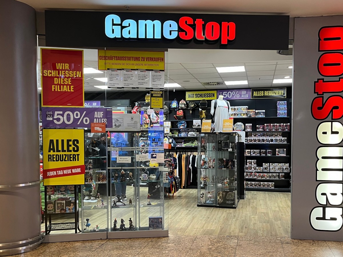 Ein Foto der GameStop-Filiale im Berliner Gesundbrunnencenter.