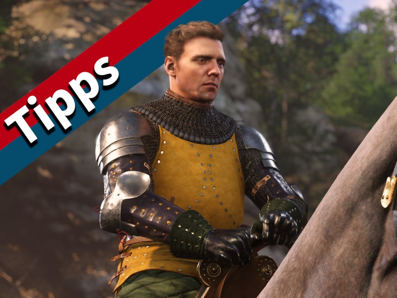 Heinrich aus Kingdom Come: Deliverance 2 auf einem Pferd mit dem Schriftzug 