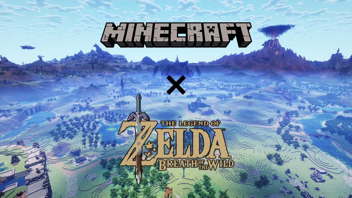 Die komplette Map von Zelda: Breath of the Wild in Minecraft nachgebaut