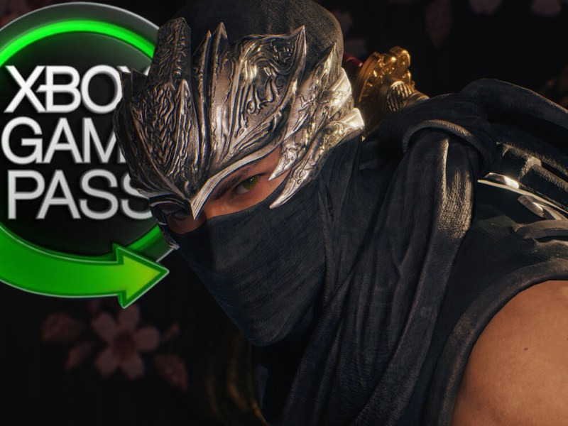 Screenshot aus Ninja Gaiden 2 Black, versehen mit dem Logo des Xbox Game Pass.