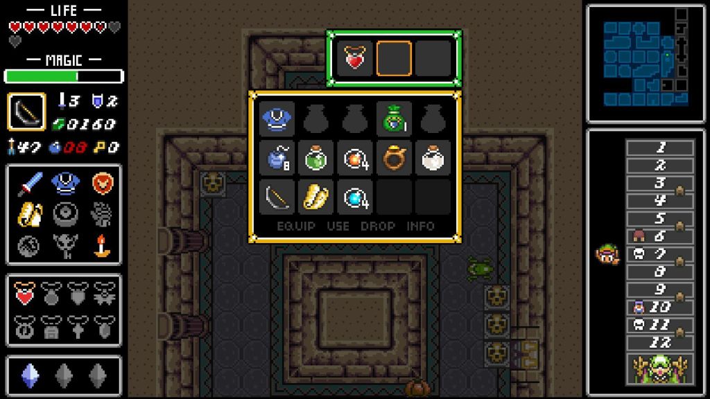 Screenshot aus dem Fan-Game "Legend of Zelda: Dungeons of Infinity"