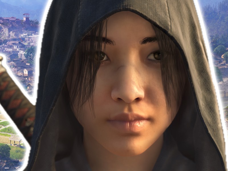 Artwork aus Assassin's Creed Shadows. Protagonistin Naoe ist im Vordergrund zu sehen.