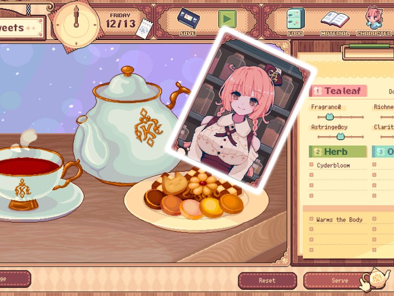 Kemono Teatime ist ein Cozy Game mit Catgirls und Teehaus-Atmo