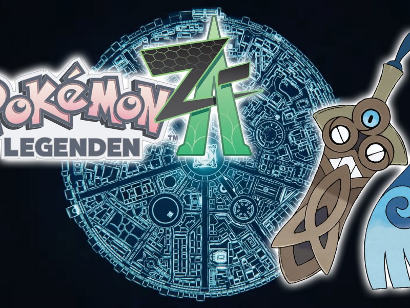 Ein Bild von PokÃ©mon-Legenden: Z-A inklusive Logo und Gramokles.