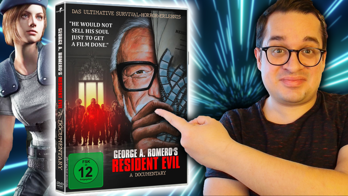 Eine Bildmontage, die das DVD-Cover des Films George A. Romero's Resident Evil - A Documentary zeigt.