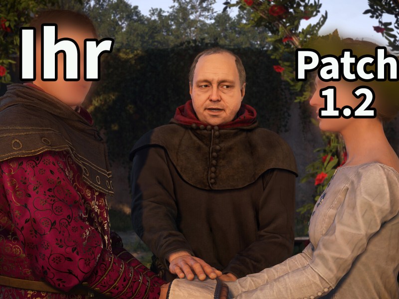 Ein Screenshot aus Kingdom Come Deliverance 2 mit Schrift.