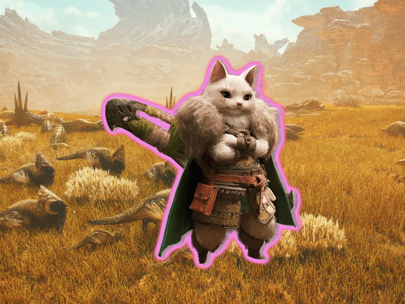 Palico Athas aus Monster Hunter Wilds.