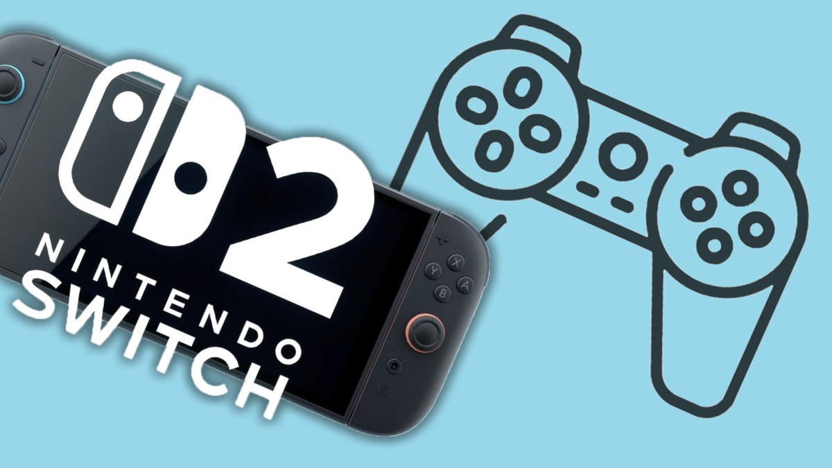 Eine Nintendo Switch 2 neben einem Symbol fÃ¼r einen Controller